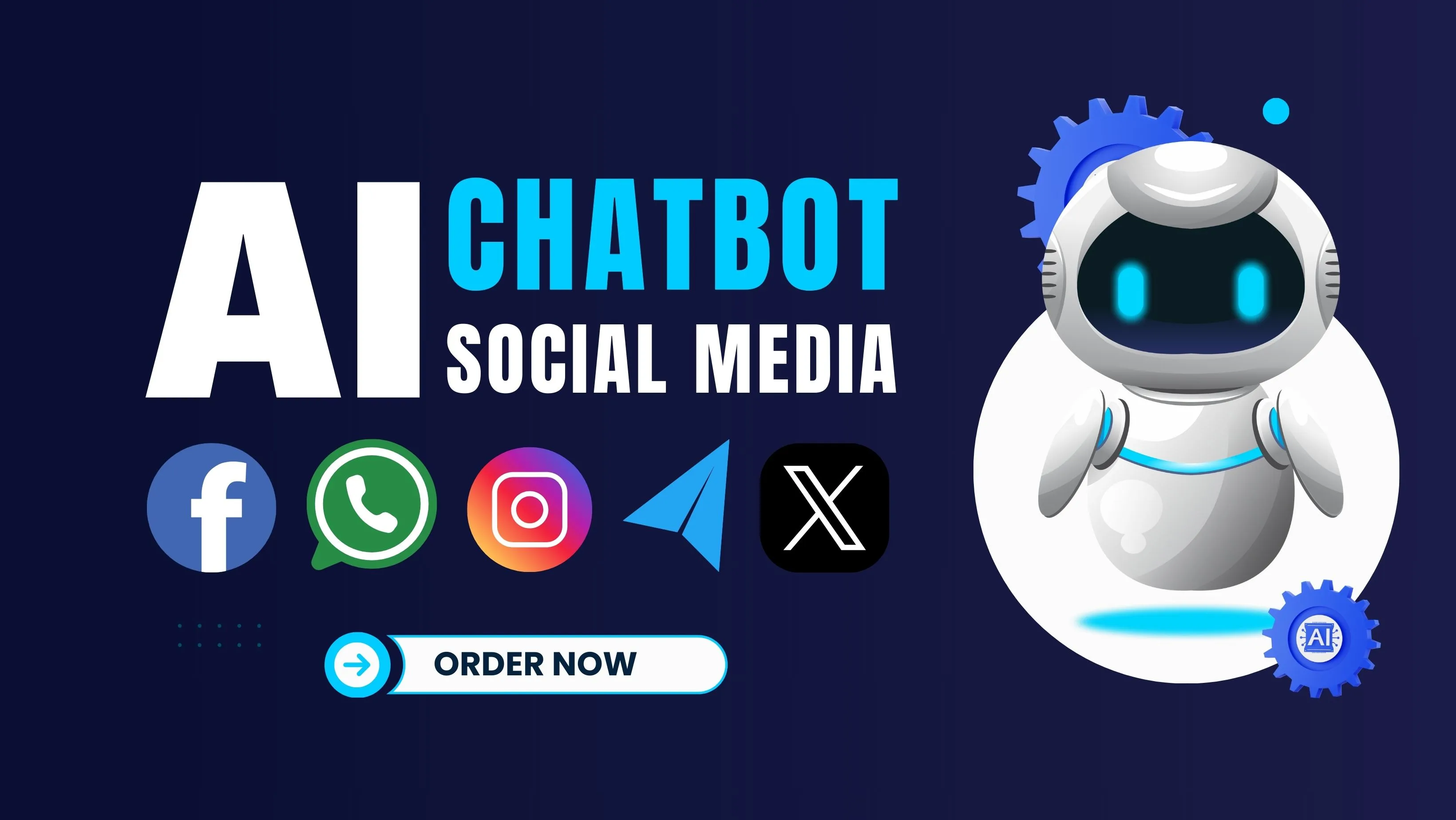 Facebook & WhatsApp AI Chatbot Development with ManyChat